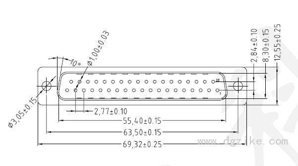 DB-37公半金傳統焊線式