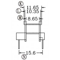 EE-16/EE-16臥式單邊加寬(5+5PIN)
