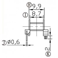 EE-1605-2/EE-16臥式(4+2PIN)
