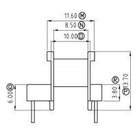 EE-1608-2/EE-16臥式(5+5PIN)
