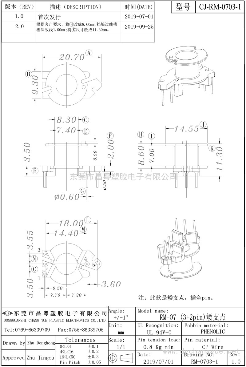 CJ-0703-1，RM7立式(3+2)矮支點(diǎn)..-模型