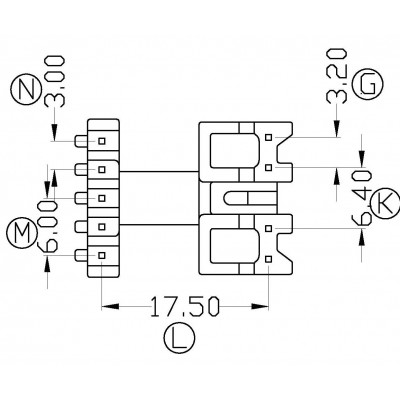 EE-1618/EE-16臥式(5+4PIN)