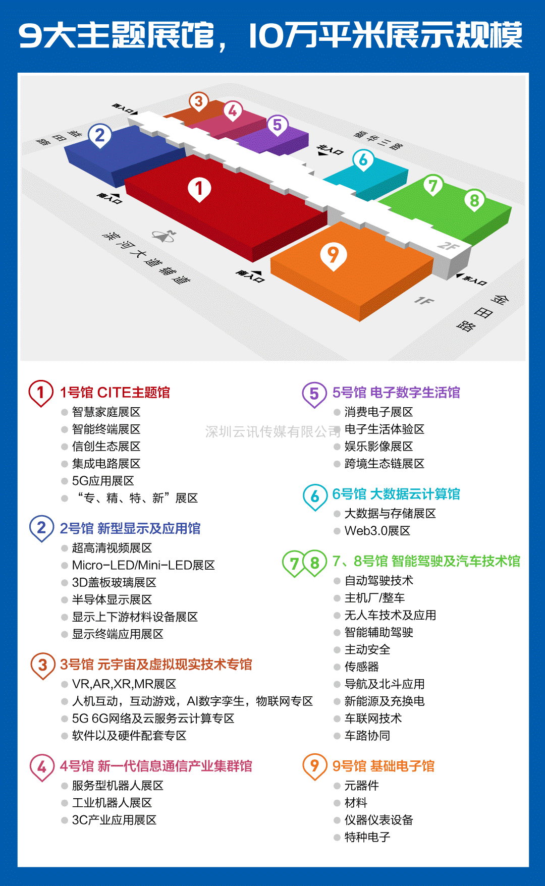 10萬平米、9大展區！CITE2022展區設置圖來了