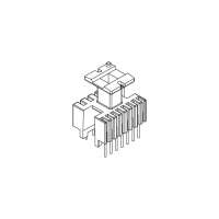 EE-1631 EE16立式4+7 排距12.20 腳距3.50 2.70 槽寬9.30  正確版