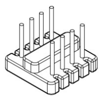 HX-026-1 磁環底座 4+4針 BASE